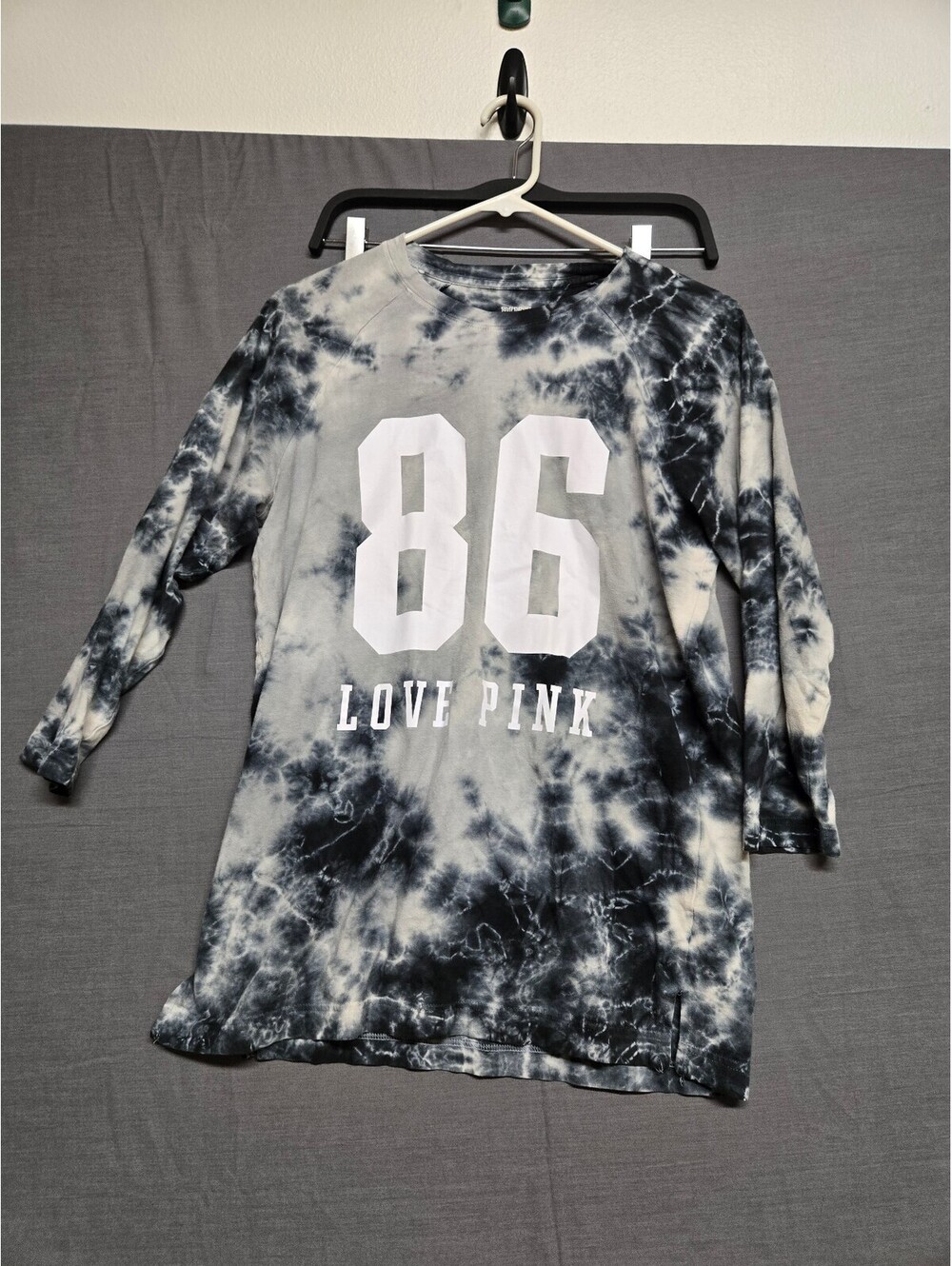 PINK tie-dye long sleeve Shirt, XS